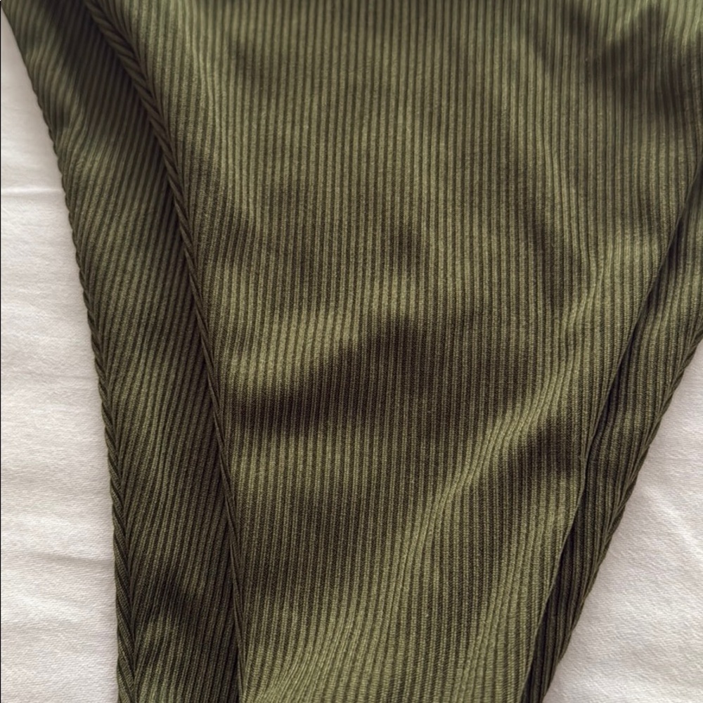 Green Ribbed Bikini - Picture 2 of 2